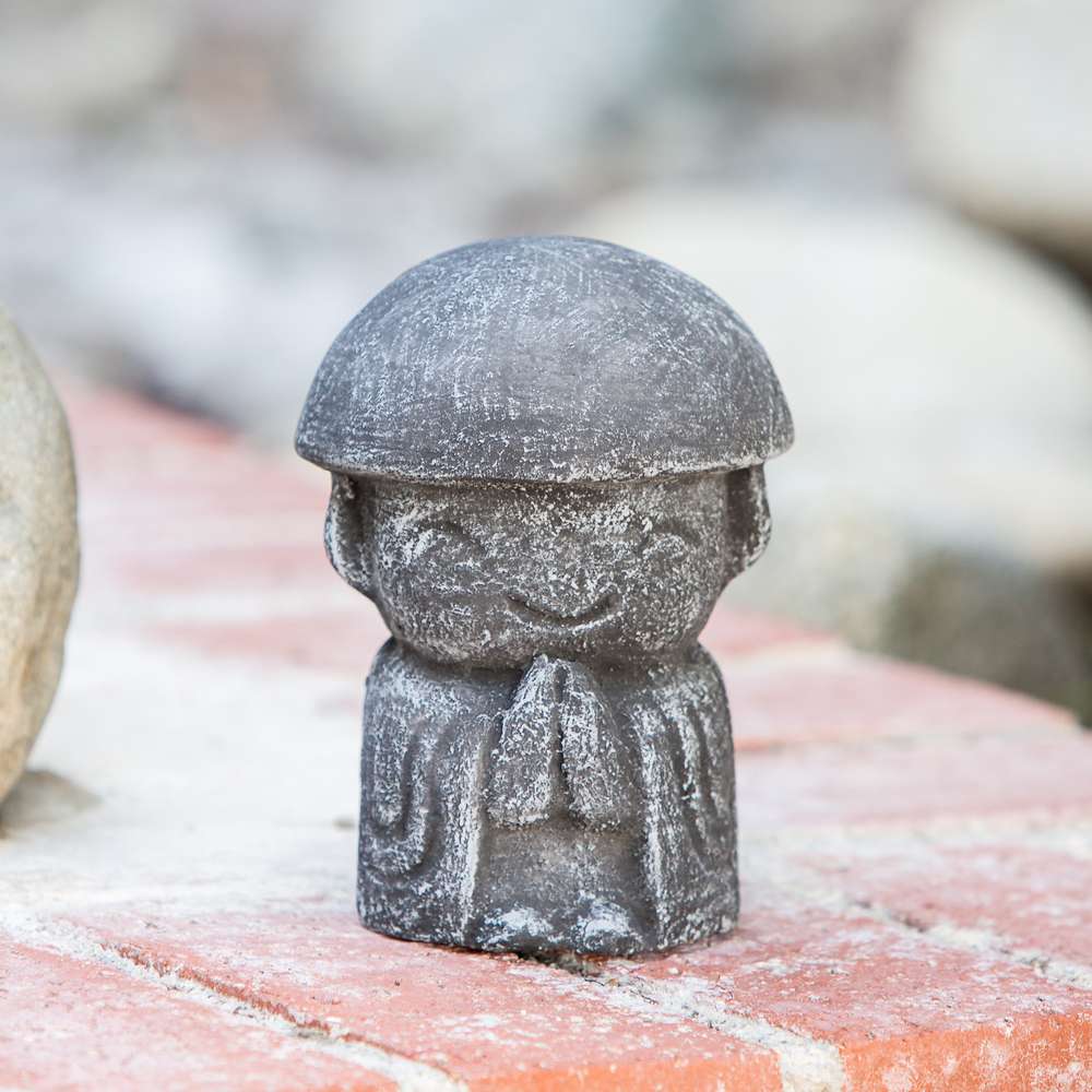 Meditating Jizo Set of 4 By Garden Age Supply