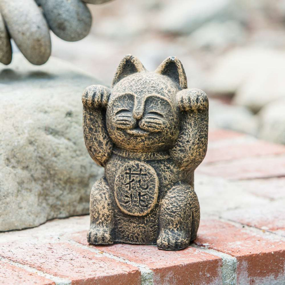 Japanese Lucky Cat Set of 4 By Garden Age Supply | Sculptures | Modishstore - 3