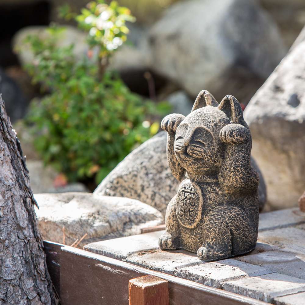 Japanese Lucky Cat Set of 4 By Garden Age Supply | Sculptures | Modishstore - 1