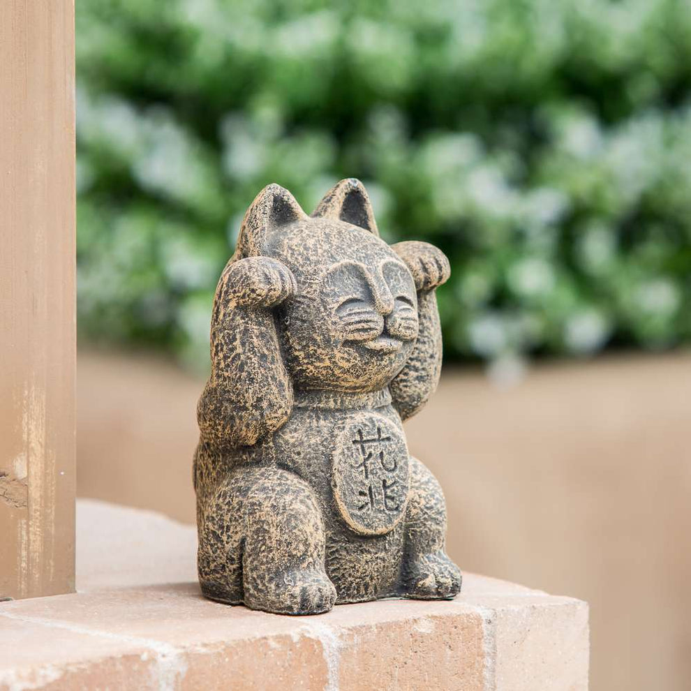 Japanese Lucky Cat Set of 4 By Garden Age Supply | Sculptures | Modishstore - 2