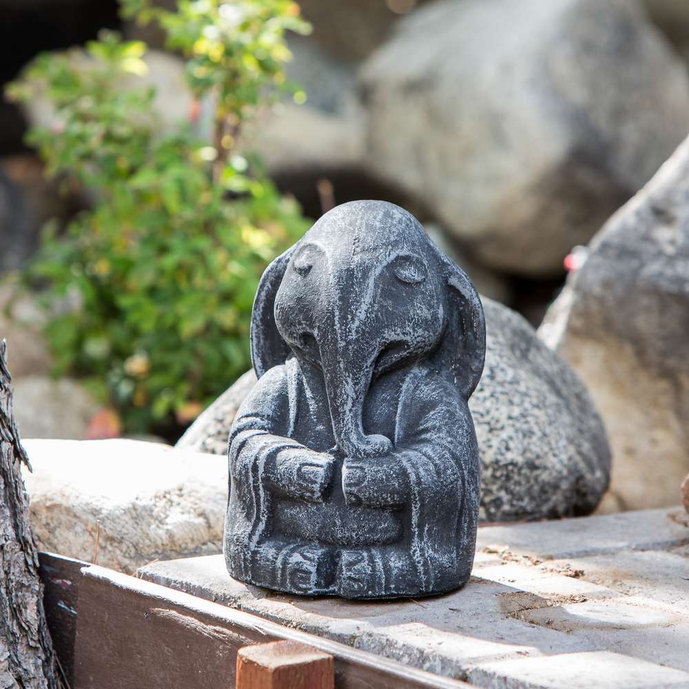 Meditating Elephant Set of 4 By Garden Age Supply | Sculptures | Modishstore - 1