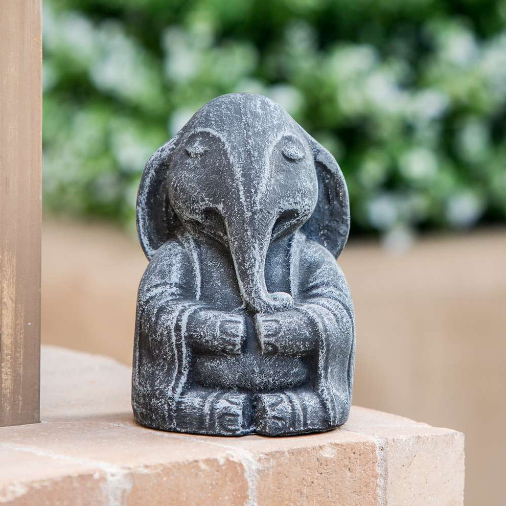 Meditating Elephant Set of 4 By Garden Age Supply | Sculptures | Modishstore - 2