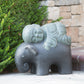 Shaolin Monk on Elephant - Rustic Green By Garden Age Supply