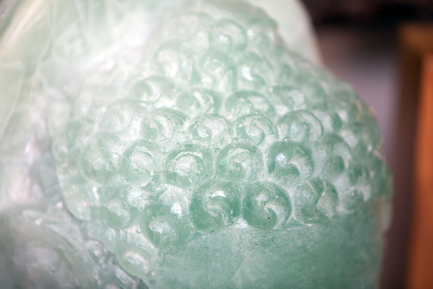 Recycled Glass Buddha Head By Garden Age Supply