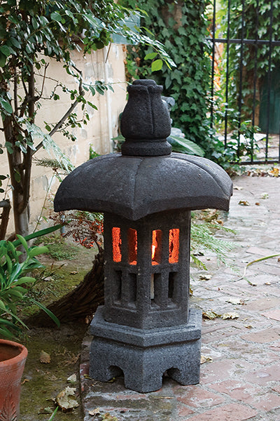 Garden Pagoda Lanterns By Garden Age Supply | Sculptures | Modishstore - 1