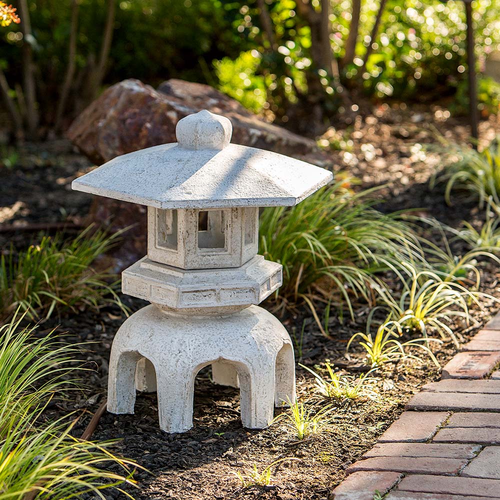 Hexagonal Garden Lantern By Garden Age Supply | Sculptures | Modishstore - 1
