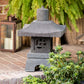 Lava Stone Garden Lantern - Oprong Set of 2 By Garden Age Supply