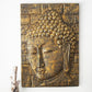 Small Relief Buddha Head Wall Decor By Garden Age Supply
