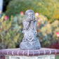 Shaolin Monk Sitting on Stone Set of 2 By Garden Age Supply