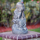 Shaolin Monk Sitting on Stone Set of 2 By Garden Age Supply