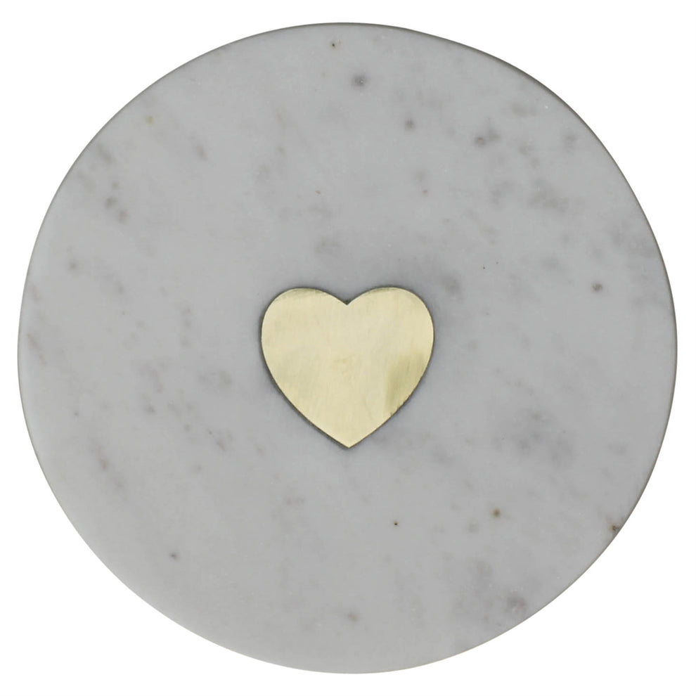 Inlaid Marble Tray - Heart Set Of 4 By HomArt | Decorative Trays & Dishes | Modishstore - 2