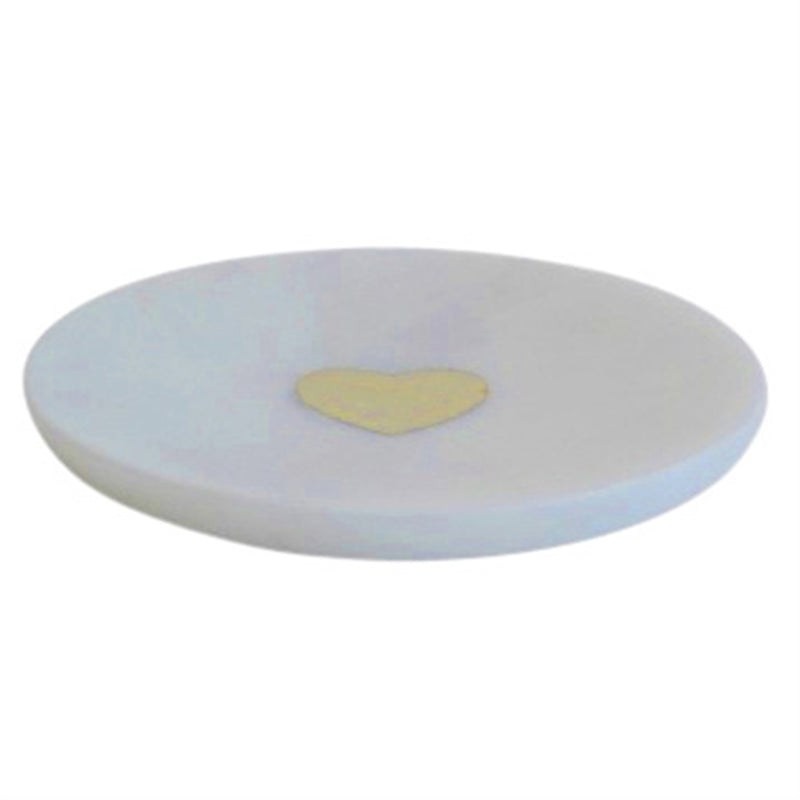 Inlaid Marble Tray - Heart Set Of 4 By HomArt | Decorative Trays & Dishes | Modishstore