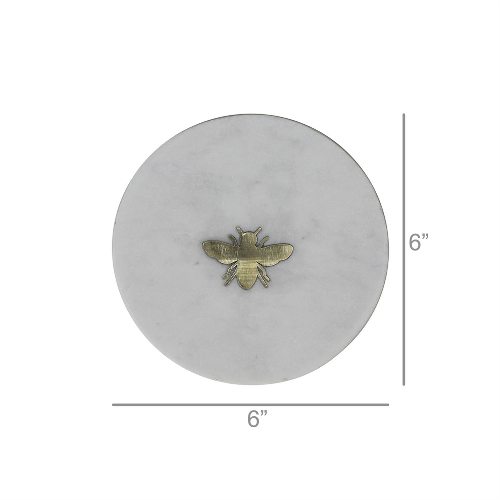 Inlaid Marble Tray - Bee Set Of 4 By HomArt | Decorative Trays & Dishes | Modishstore - 3