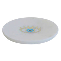 Inlaid Marble Tray - Eye Set Of 2 By HomArt