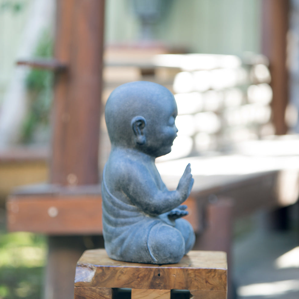 Meditating Shaolin Set of 2 By Garden Age Supply | Sculptures | Modishstore - 2