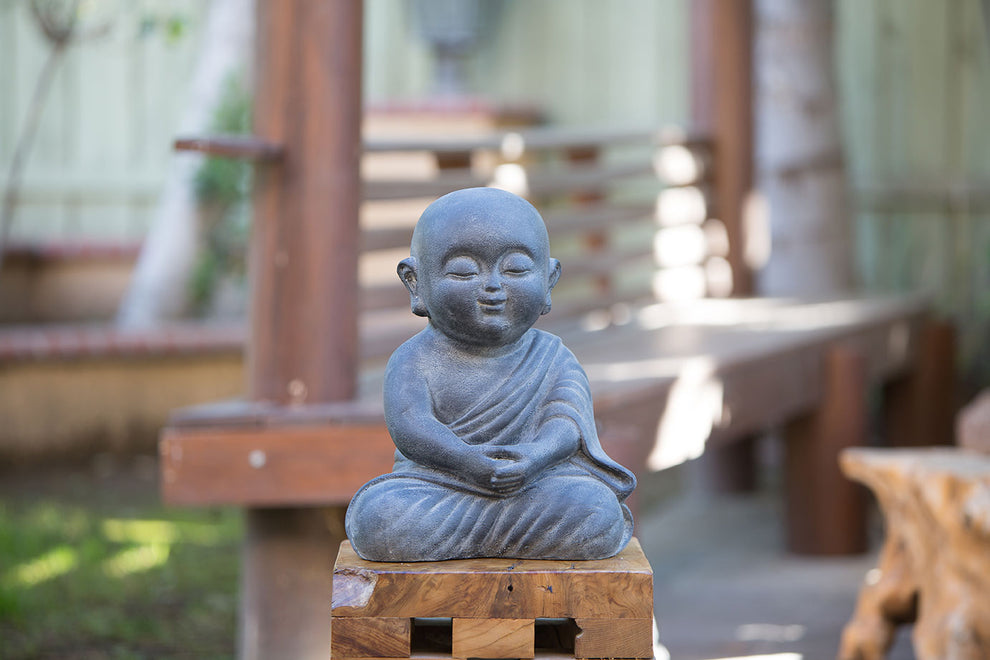Peaceful Shaolin Monk Set of 2 By Garden Age Supply | Sculptures | Modishstore - 4
