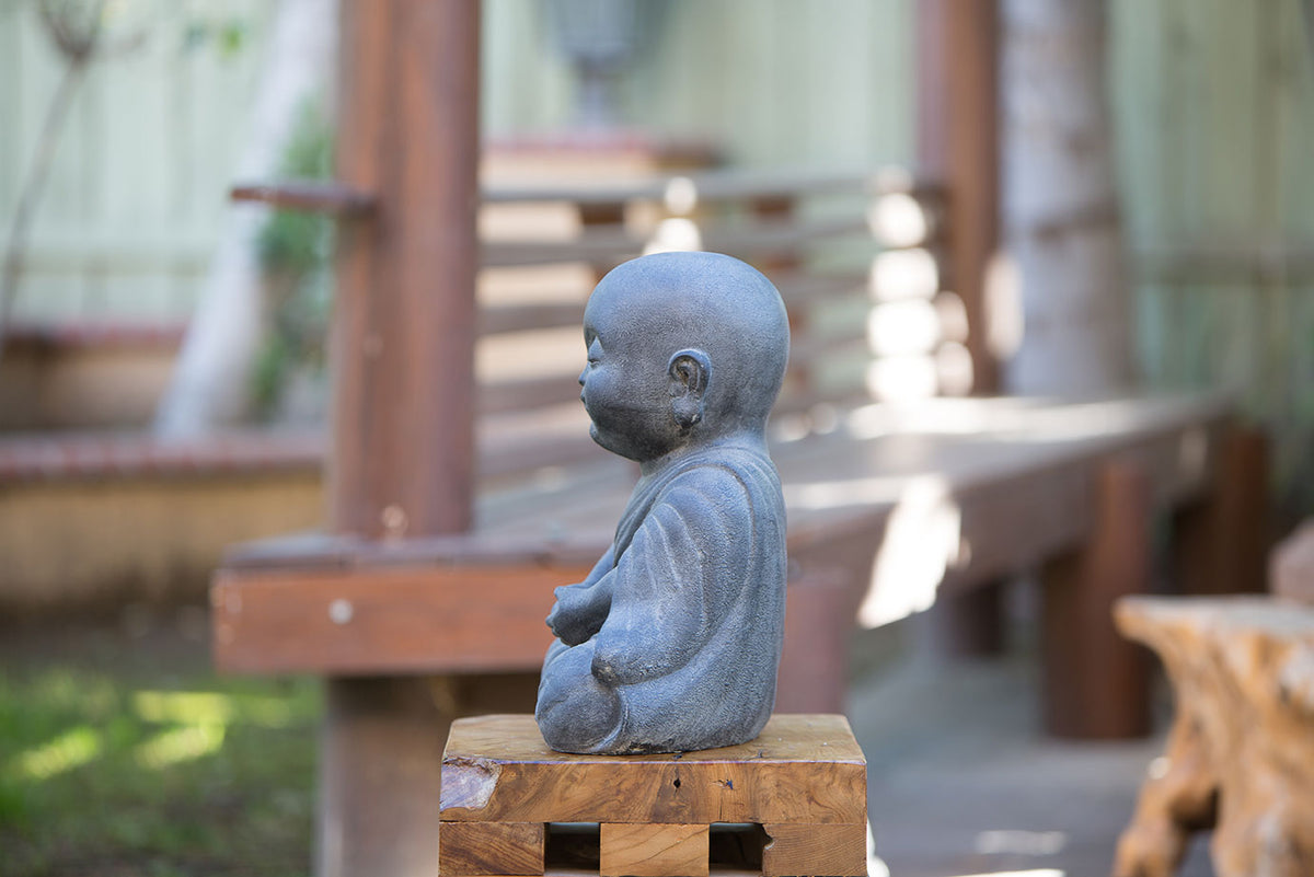Peaceful Shaolin Monk Set of 2 By Garden Age Supply | Sculptures | Modishstore - 1