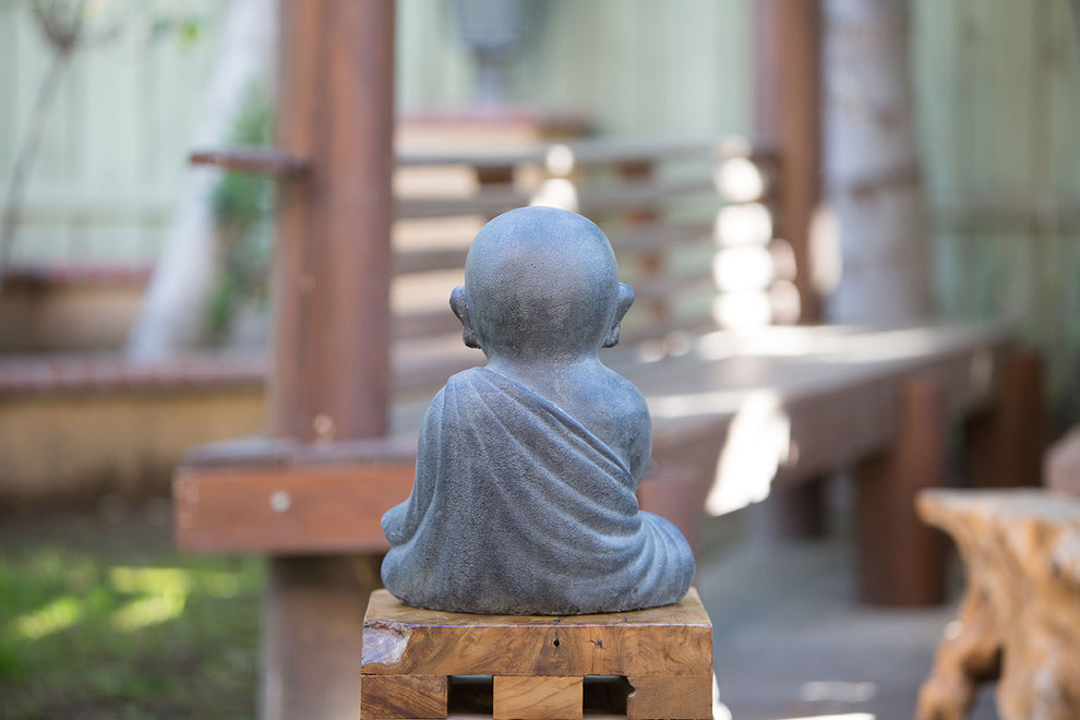 Peaceful Shaolin Monk Set of 2 By Garden Age Supply | Sculptures | Modishstore - 2