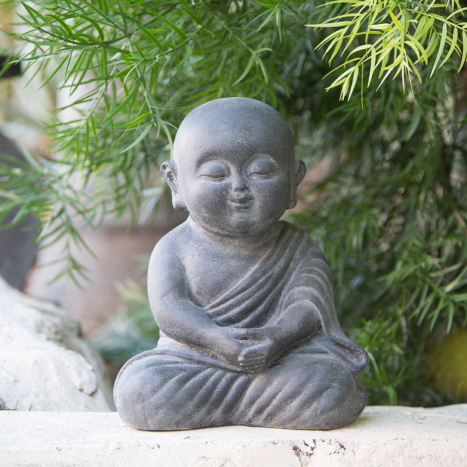 Peaceful Shaolin Monk Set of 2 By Garden Age Supply | Sculptures | Modishstore - 3