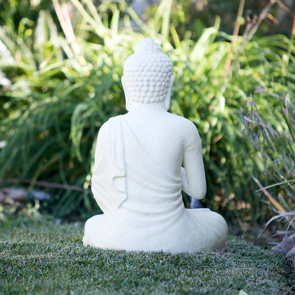 Namaste Sitting Buddha By Garden Age Supply | Sculptures | Modishstore - 3