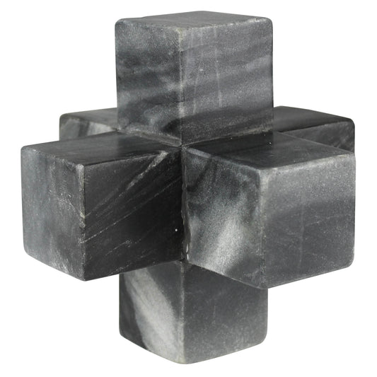 Jack, Black Marble Set Of 4 By HomArt | Sculptures | Modishstore - 1