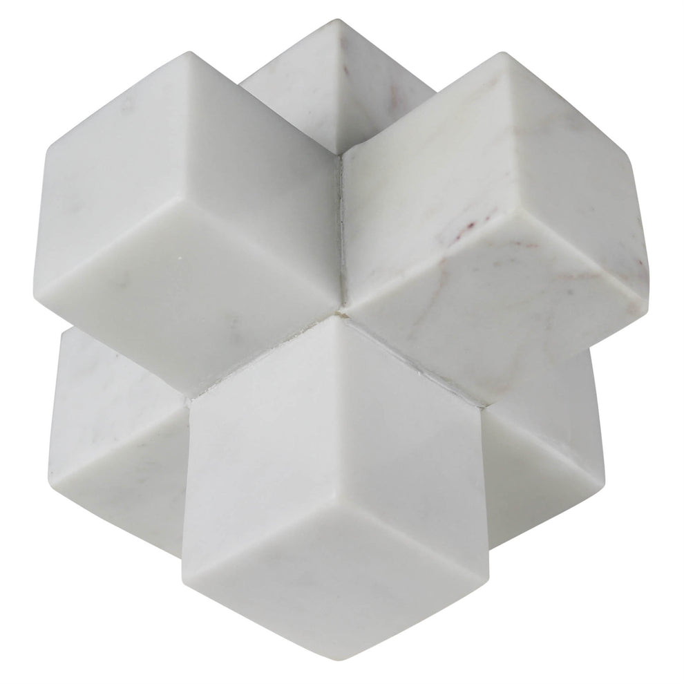 Jack, White Marble Set Of 4 By HomArt | Sculptures | Modishstore - 2