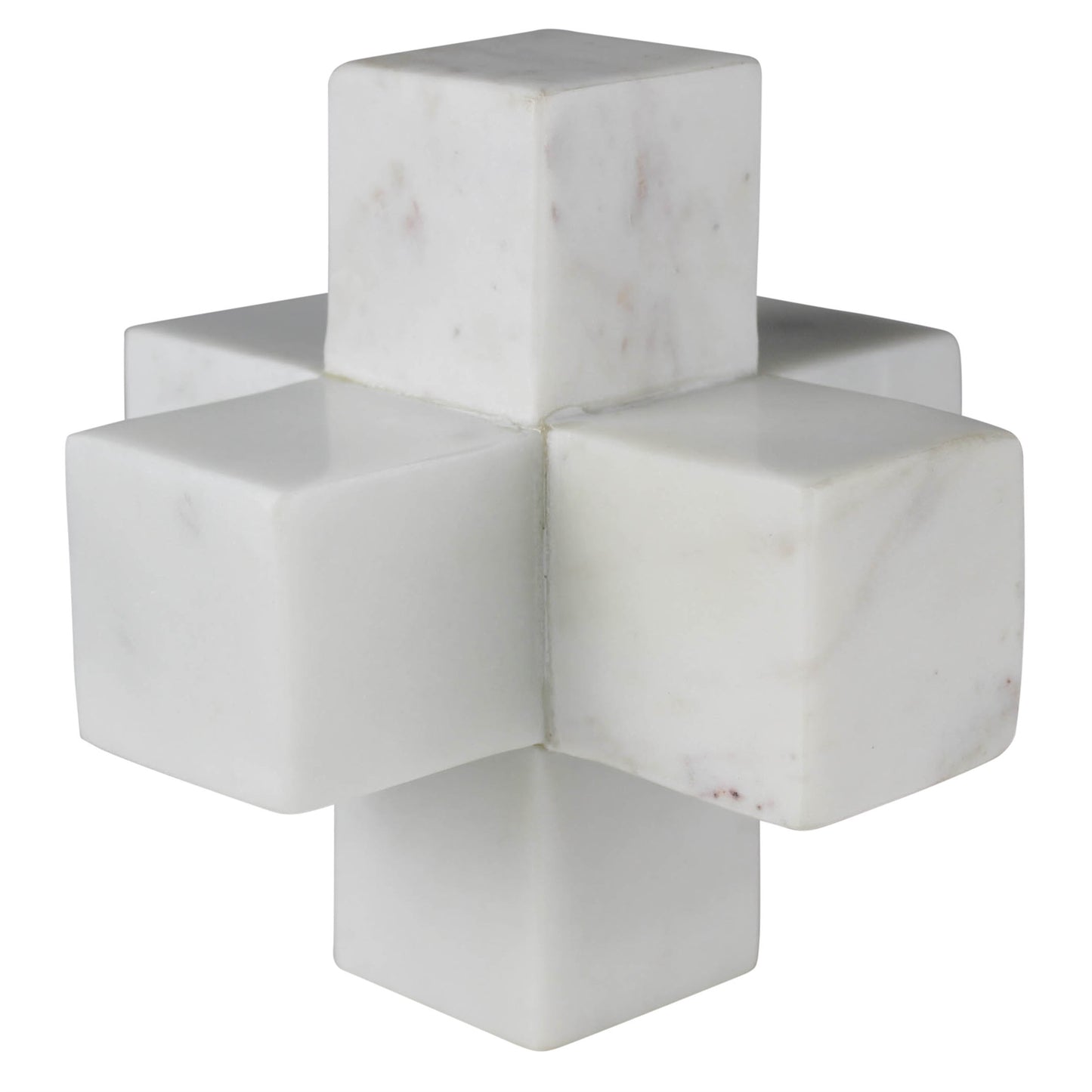 Jack, White Marble Set Of 4 By HomArt | Sculptures | Modishstore - 1
