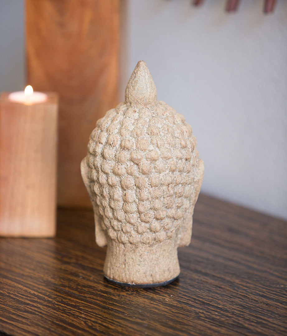 Rustic Thai Buddha Head Set of 4 By Garden Age Supply | Sculptures | Modishstore - 1