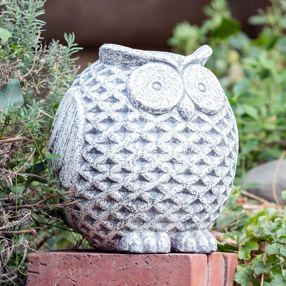 Puffy Owl Set of 2 By Garden Age Supply | Sculptures | Modishstore - 2