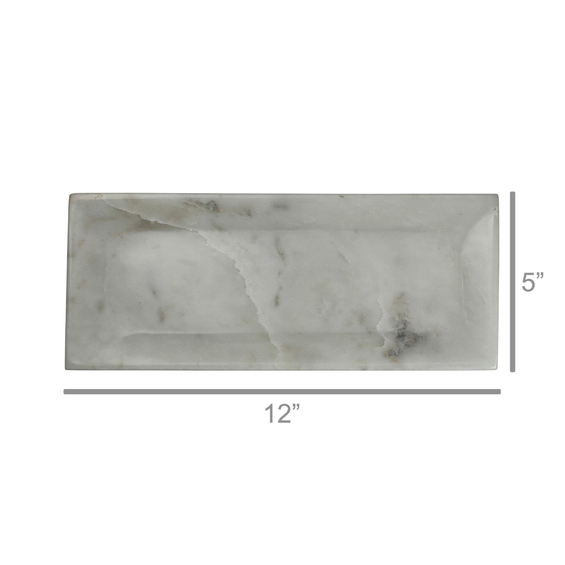 Essex Rectangle Plate, Marble - Small Set Of 4 By HomArt | Ornaments | Modishstore - 4