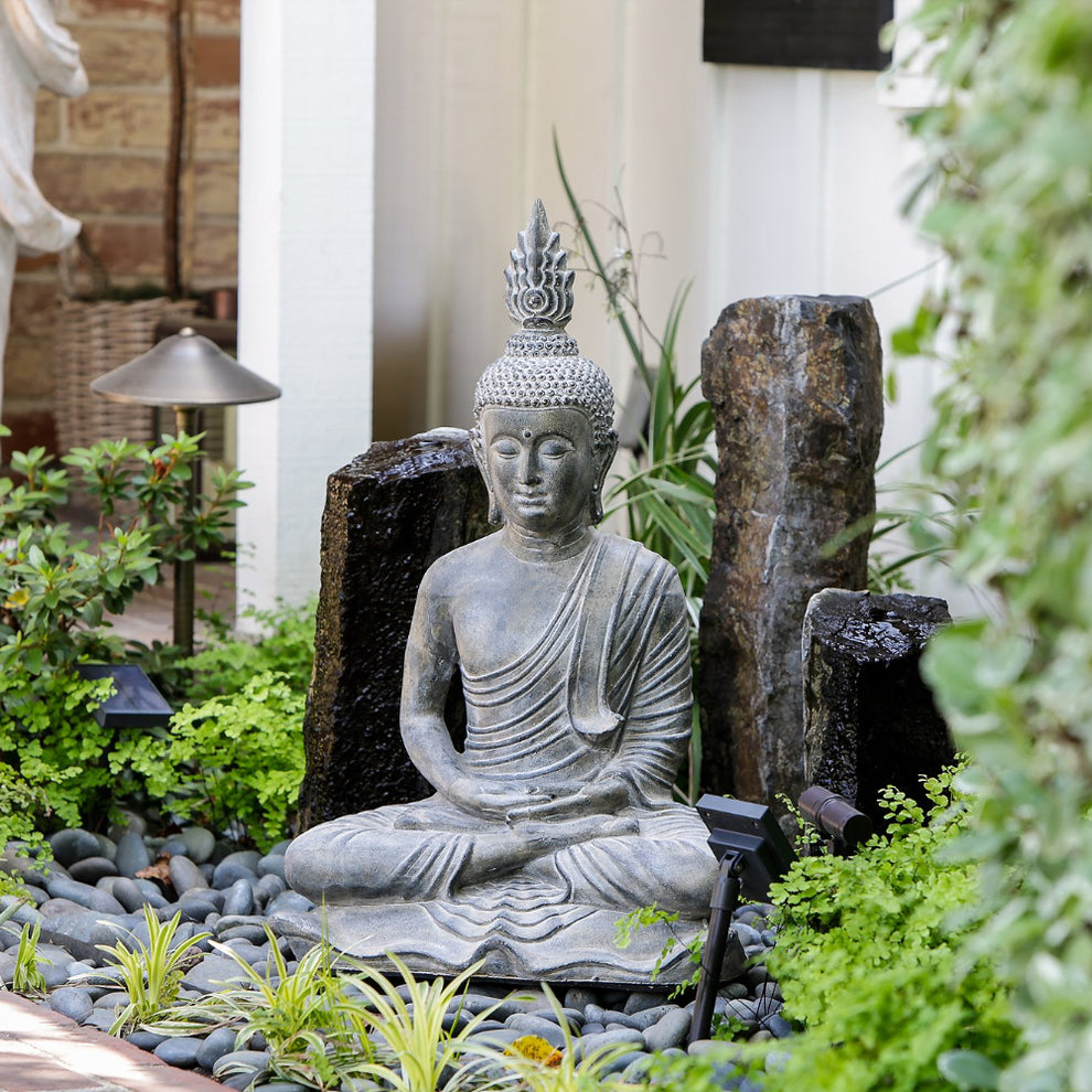 Thai Sitting Buddha Statue By Garden Age Supply | Sculptures | Modishstore - 3