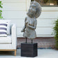 Tara Statue with Teak Stand By Garden Age Supply