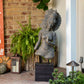 Tara Statue with Teak Stand By Garden Age Supply