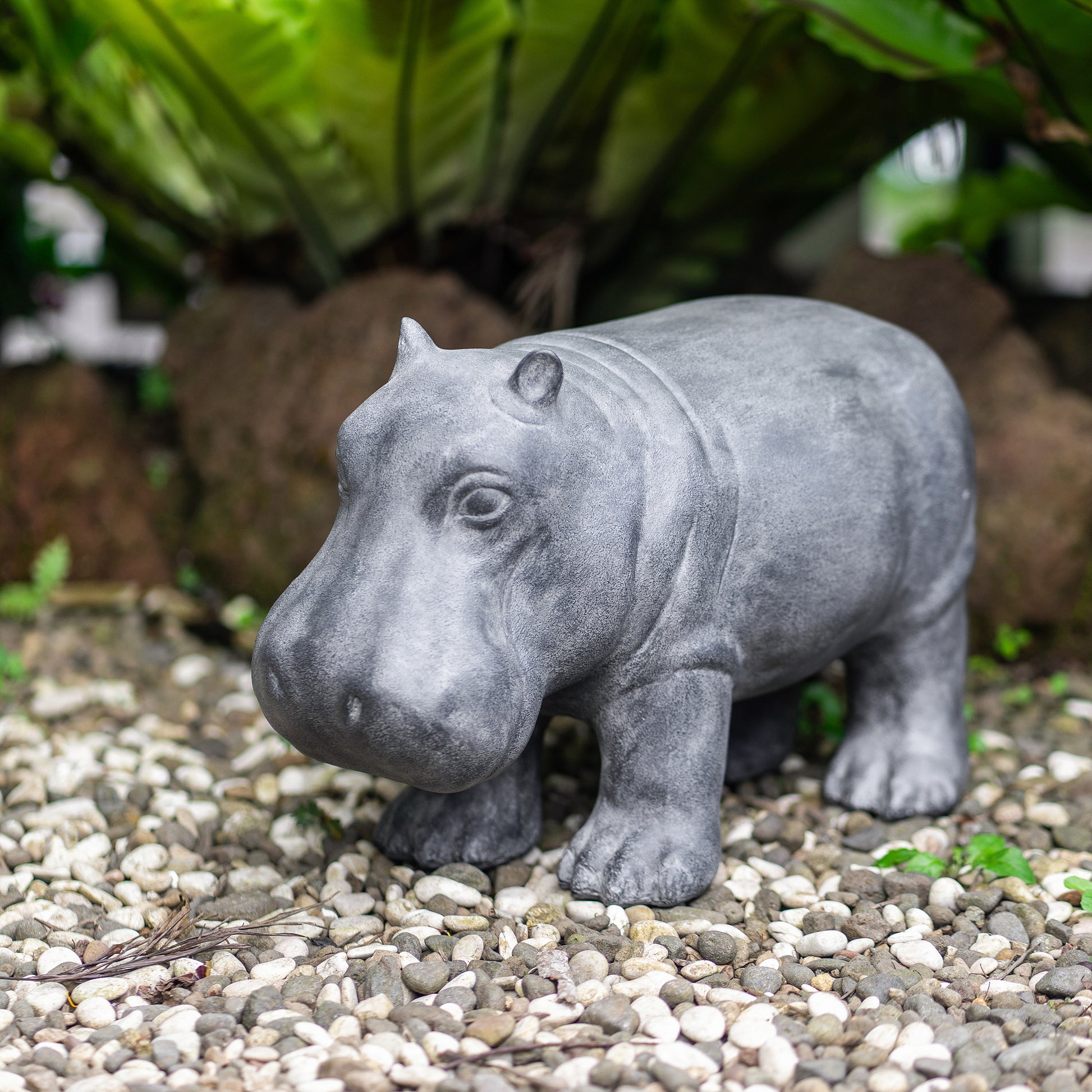 Baby Hippo Set of 2 By Garden Age Supply | Sculptures | Modishstore - 1