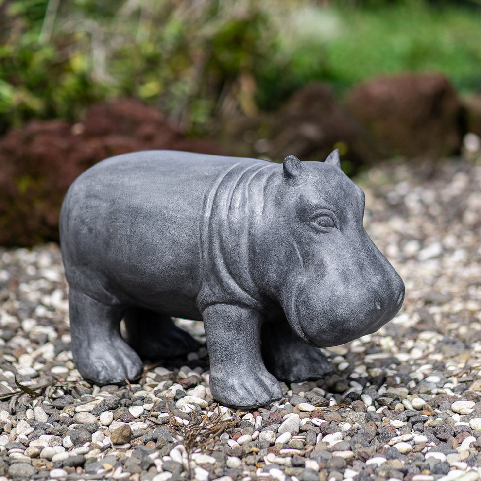 Baby Hippo Set of 2 By Garden Age Supply | Sculptures | Modishstore - 3