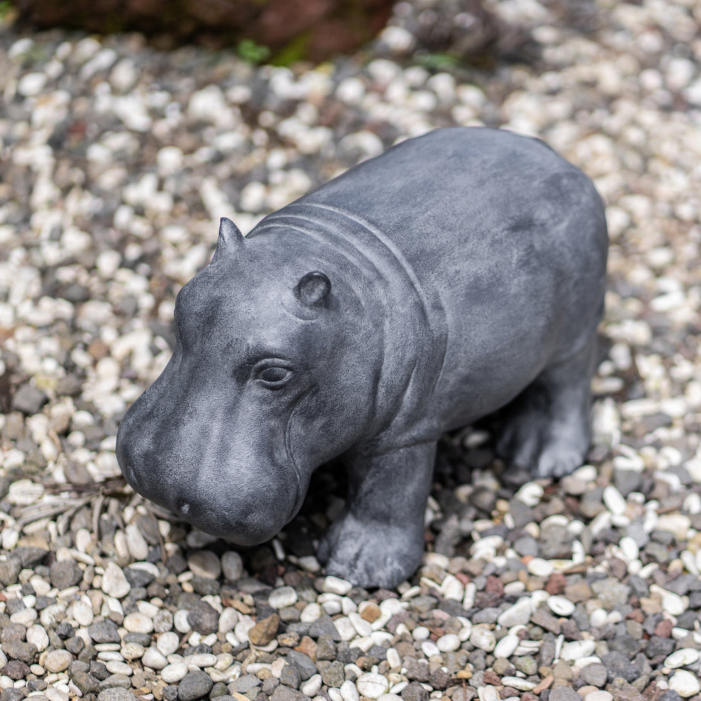 Baby Hippo Set of 2 By Garden Age Supply | Sculptures | Modishstore - 2