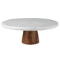 Duel Cake Pedestal, Marble & Wood Set Of 4 By HomArt | Cake & Tiered Stands | Modishstore - 1