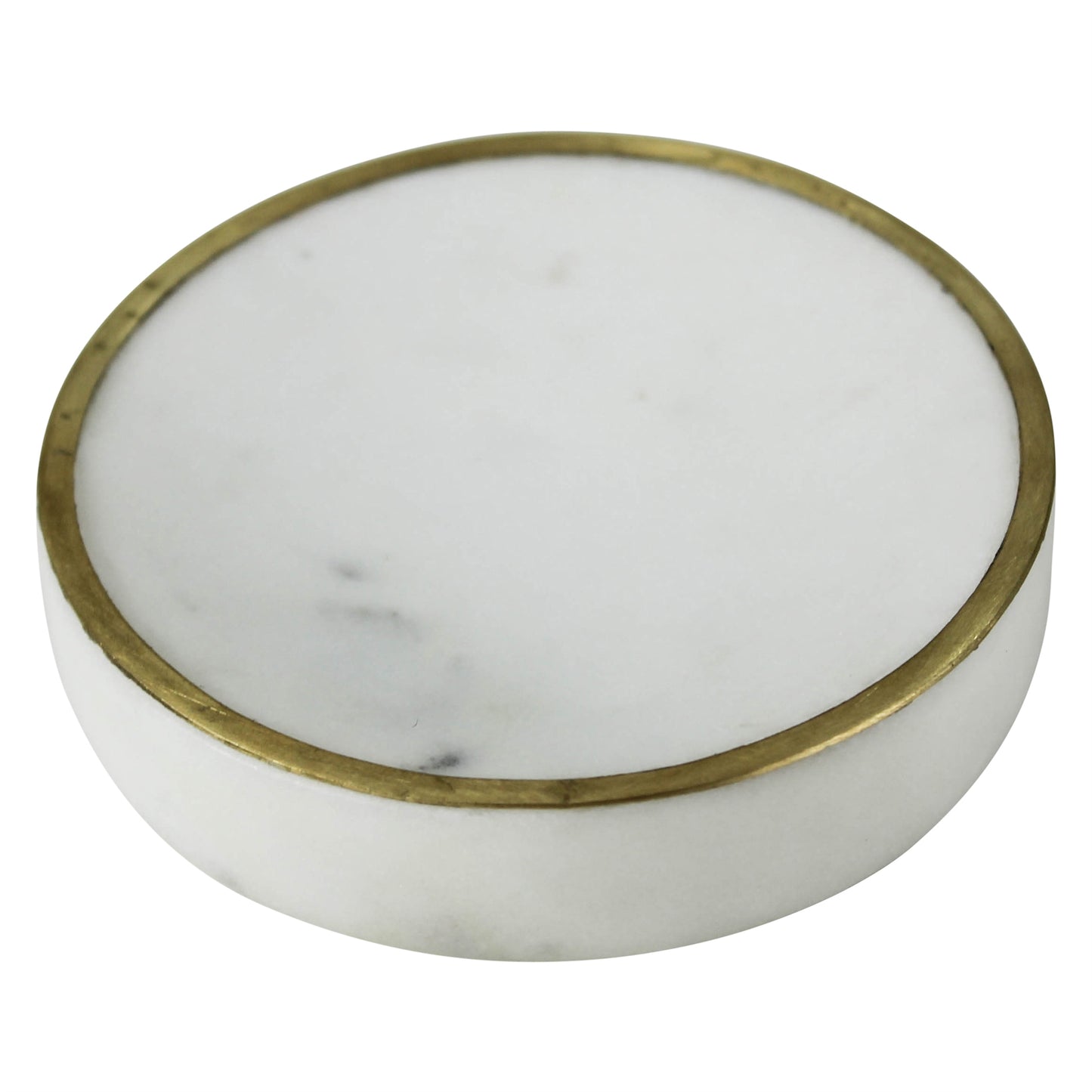 Loren Soap Dish, Marble & Brass Set Of 4 By HomArt | Display Cases | Modishstore - 3