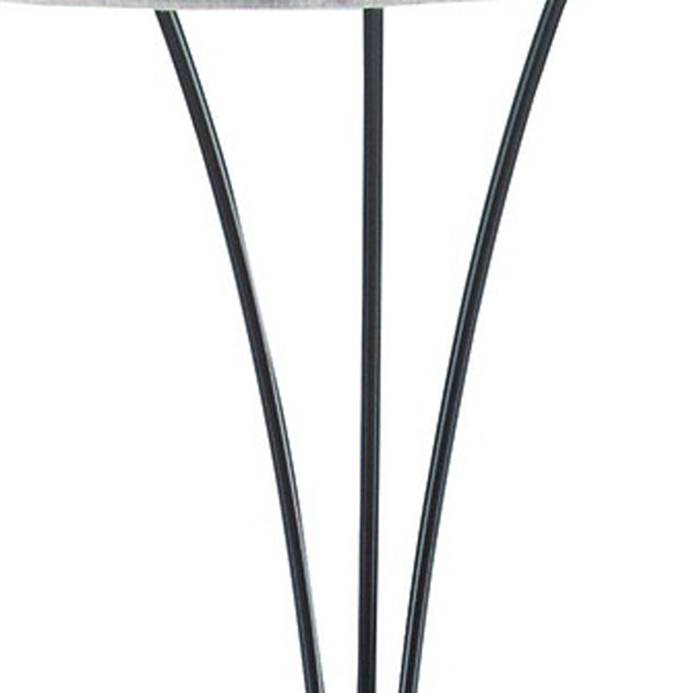 Beige And Espresso Brown Three Lights Tree Floor Lamp With Beige Drum Shade By Homeroots | Floor Lamps | Modishstore - 5