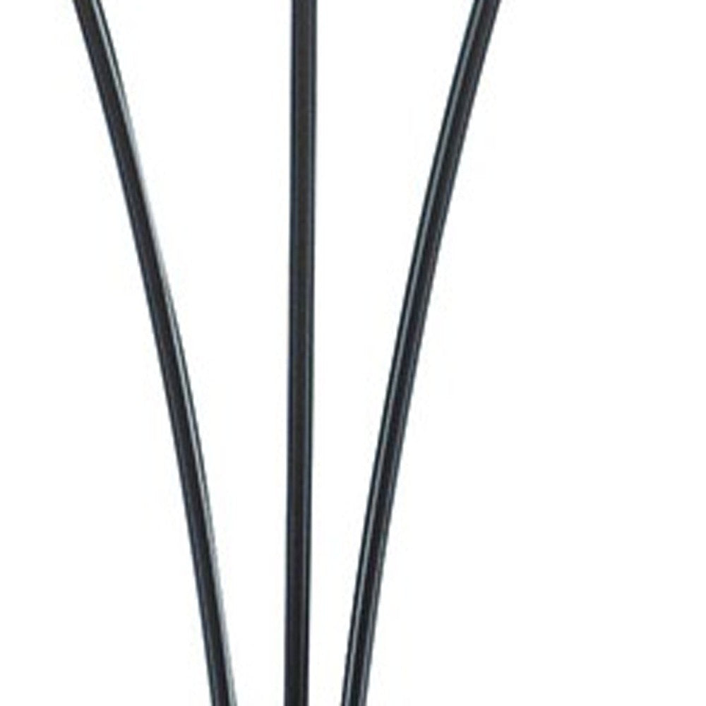 Beige And Espresso Brown Three Lights Tree Floor Lamp With Beige Drum Shade By Homeroots | Floor Lamps | Modishstore - 6