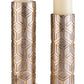 Set Of Two Gold Tabletop Pillar Candle Holders By Homeroots | Candle Holders | Modishstore - 4