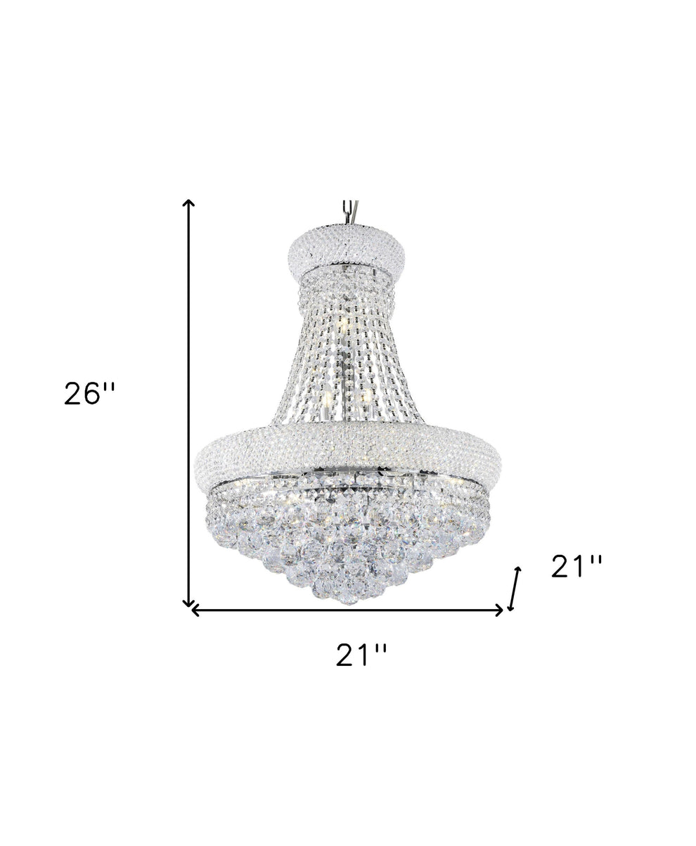 Lantern Empire Transparent Glass Led Ceiling Light With Clear Shades By Homeroots | Chandeliers | Modishstore - 4
