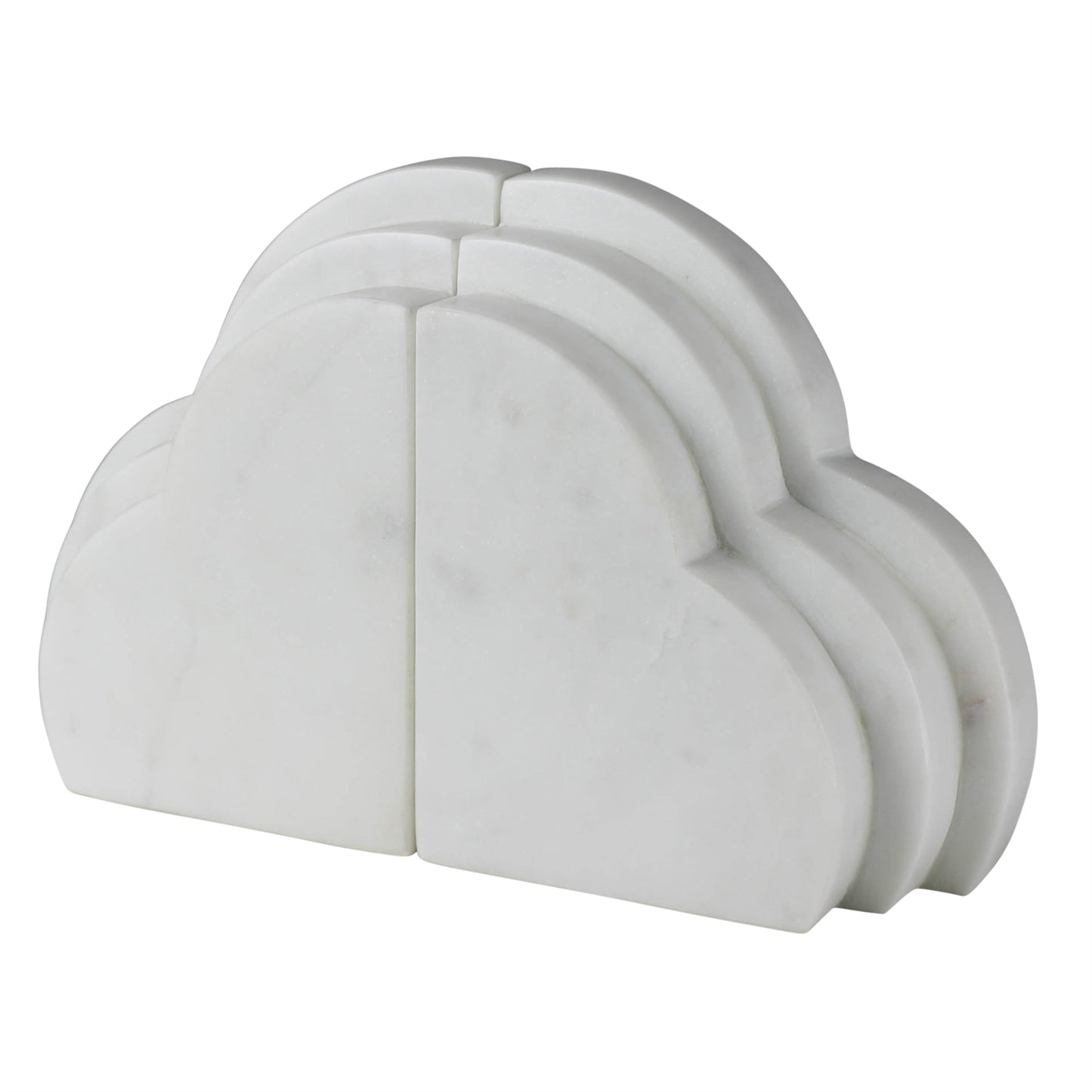 Cloud Bookends, Marble By HomArt | Ornaments | Modishstore - 3