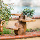 Teak 3 Tier Flower Stand By Garden Age Supply