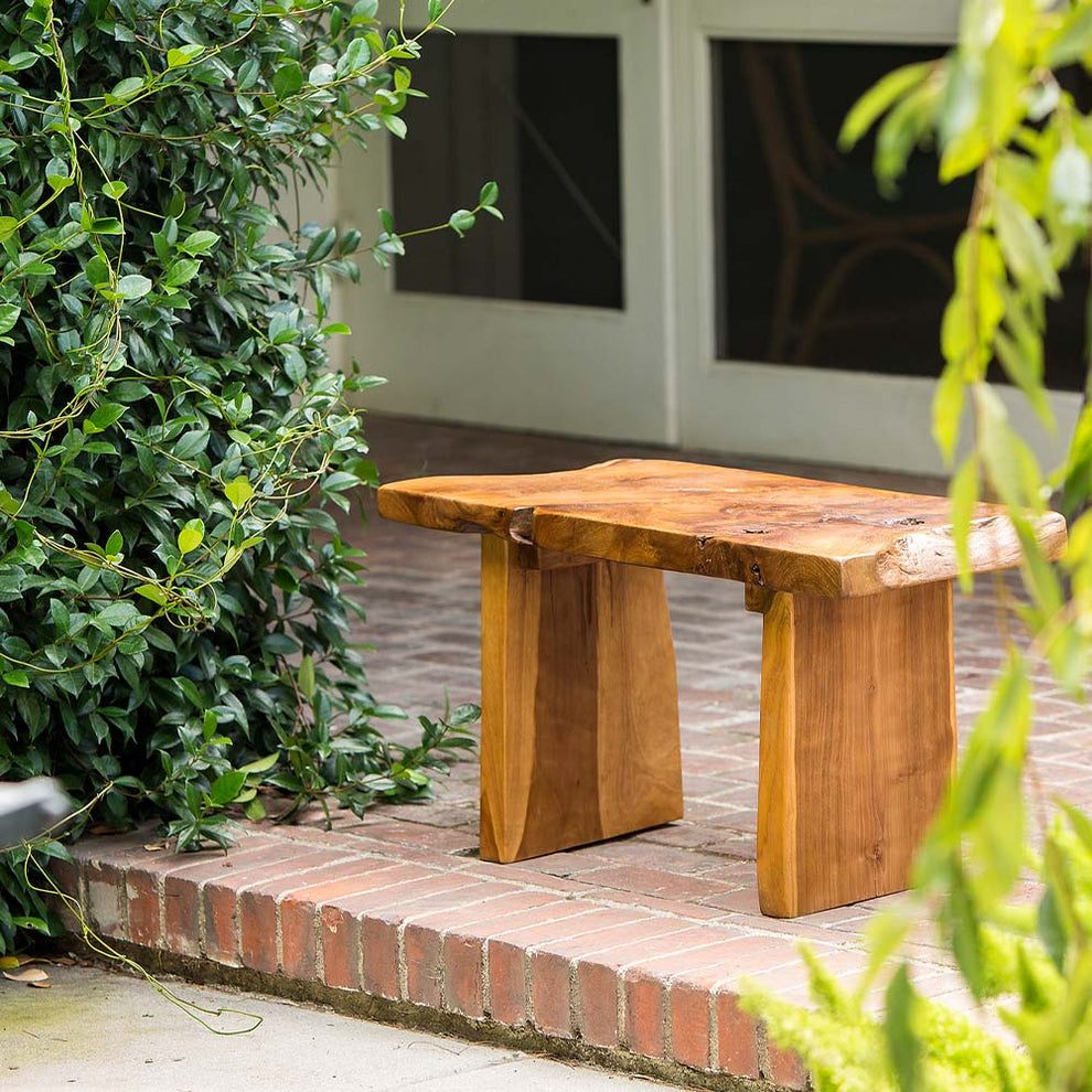Teak Small Garden Bench By Garden Age Supply | Benches | Modishstore - 3