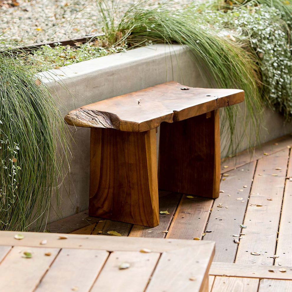 Teak Small Garden Bench By Garden Age Supply | Benches | Modishstore - 2