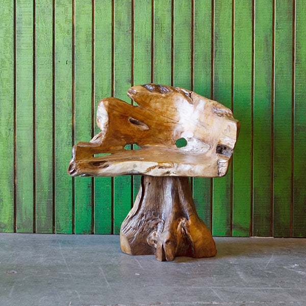 Lenong Teak Chair By Garden Age Supply | Sculptures | Modishstore - 1