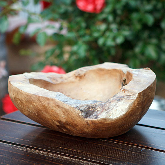 Habini Teak Bowls By Garden Age Supply | Decorative Bowls | Modishstore - 6