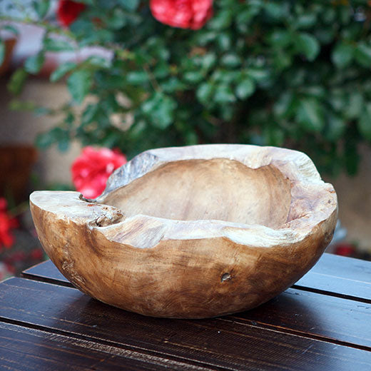 Habini Teak Bowls By Garden Age Supply | Decorative Bowls | Modishstore - 7