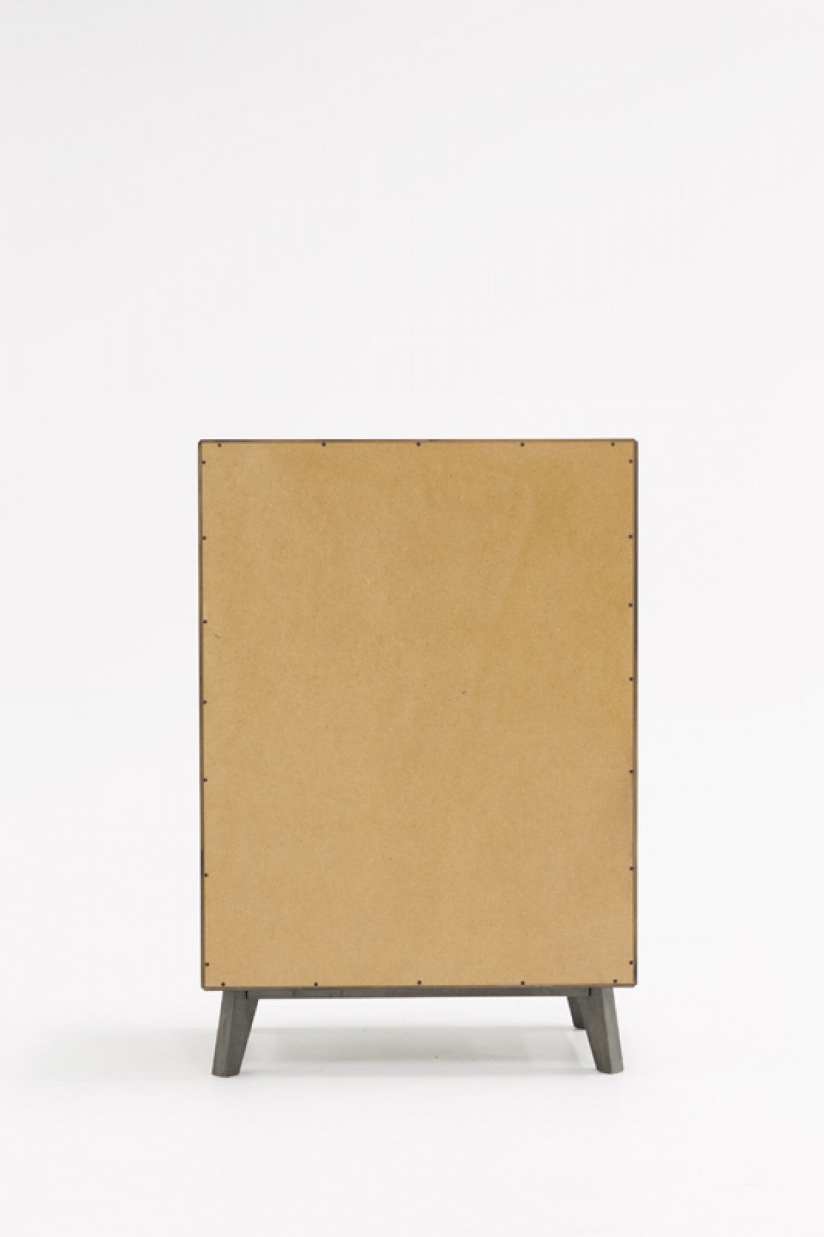 Grey Wash Solid Wood Five Drawer Chest By Homeroots | Dressers | Modishstore - 3